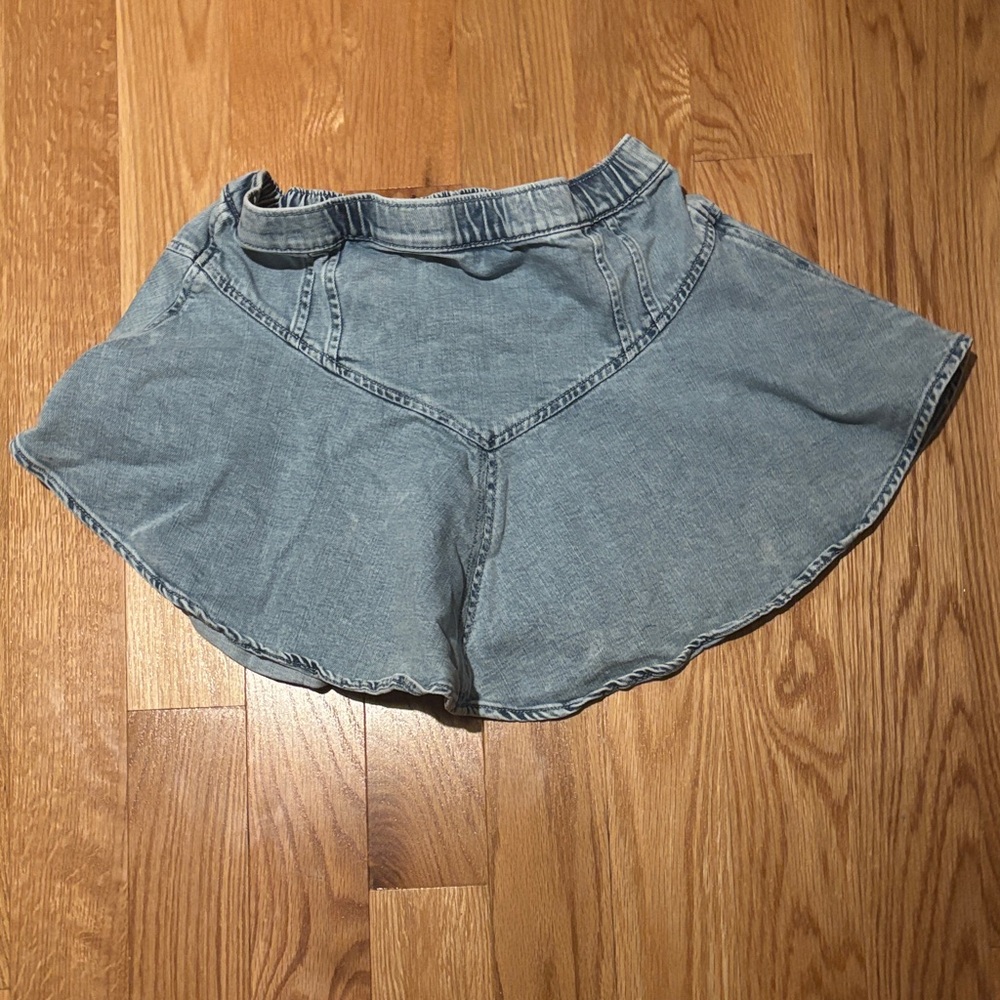 Aerie Light Blue Skater Skirt